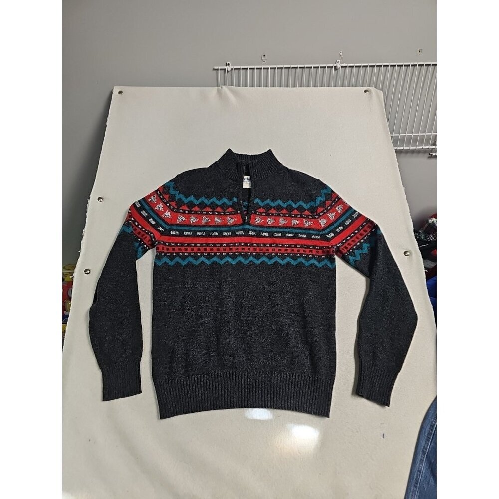 Urban Pipeline Men's 1/4 Zip‎ Pullover Sweater Size Medium Geometric
